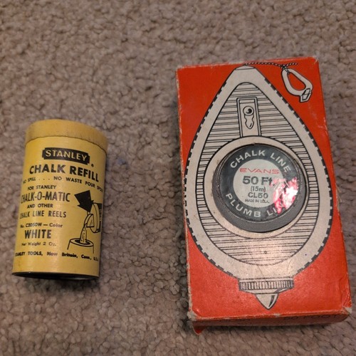 Evans vintage chalk line - vintage, plumb