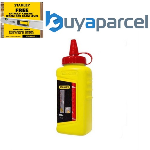 Stanley red chalk line refill - chalk,
